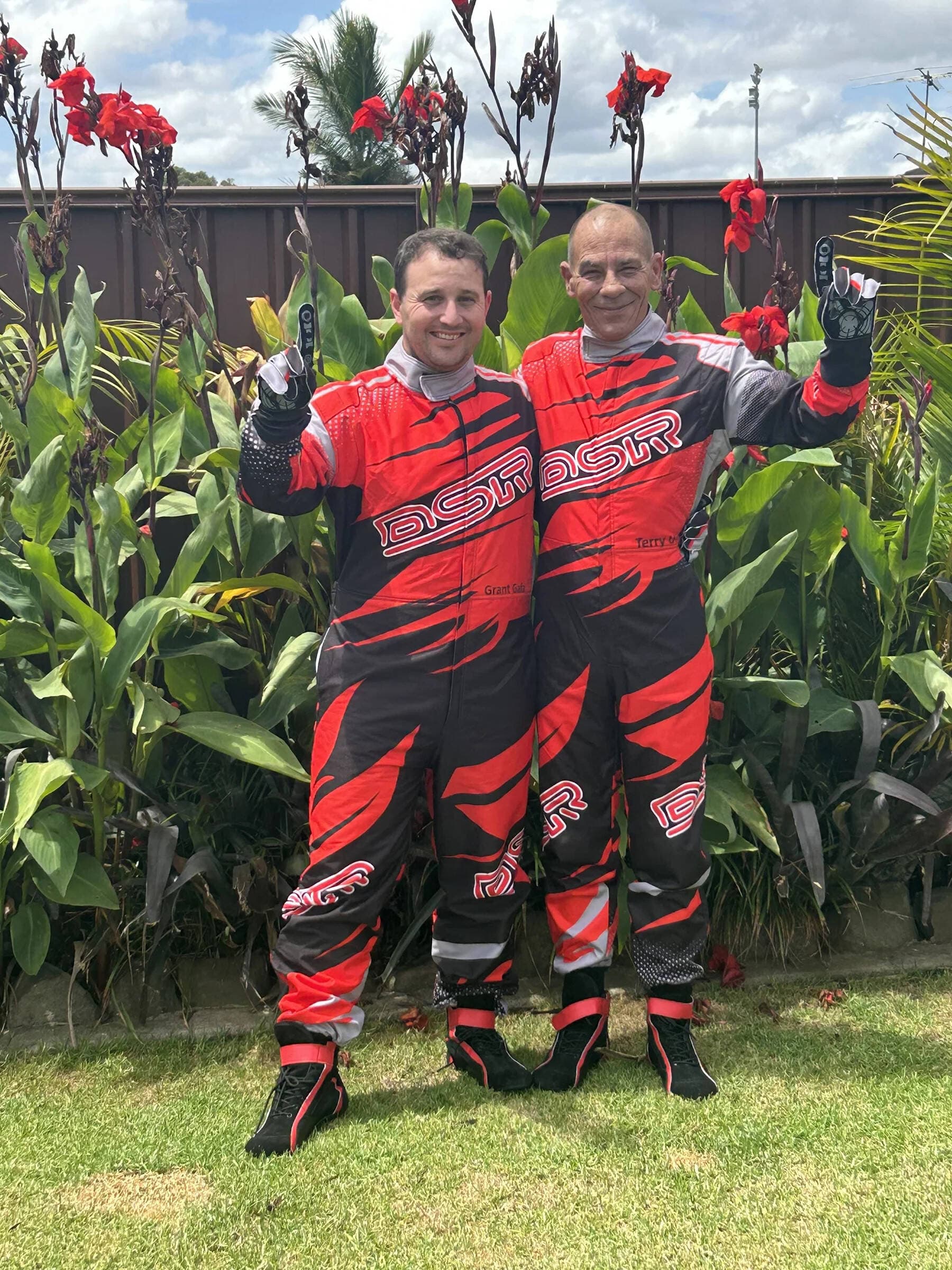 DSR race suit – finished suit on driver