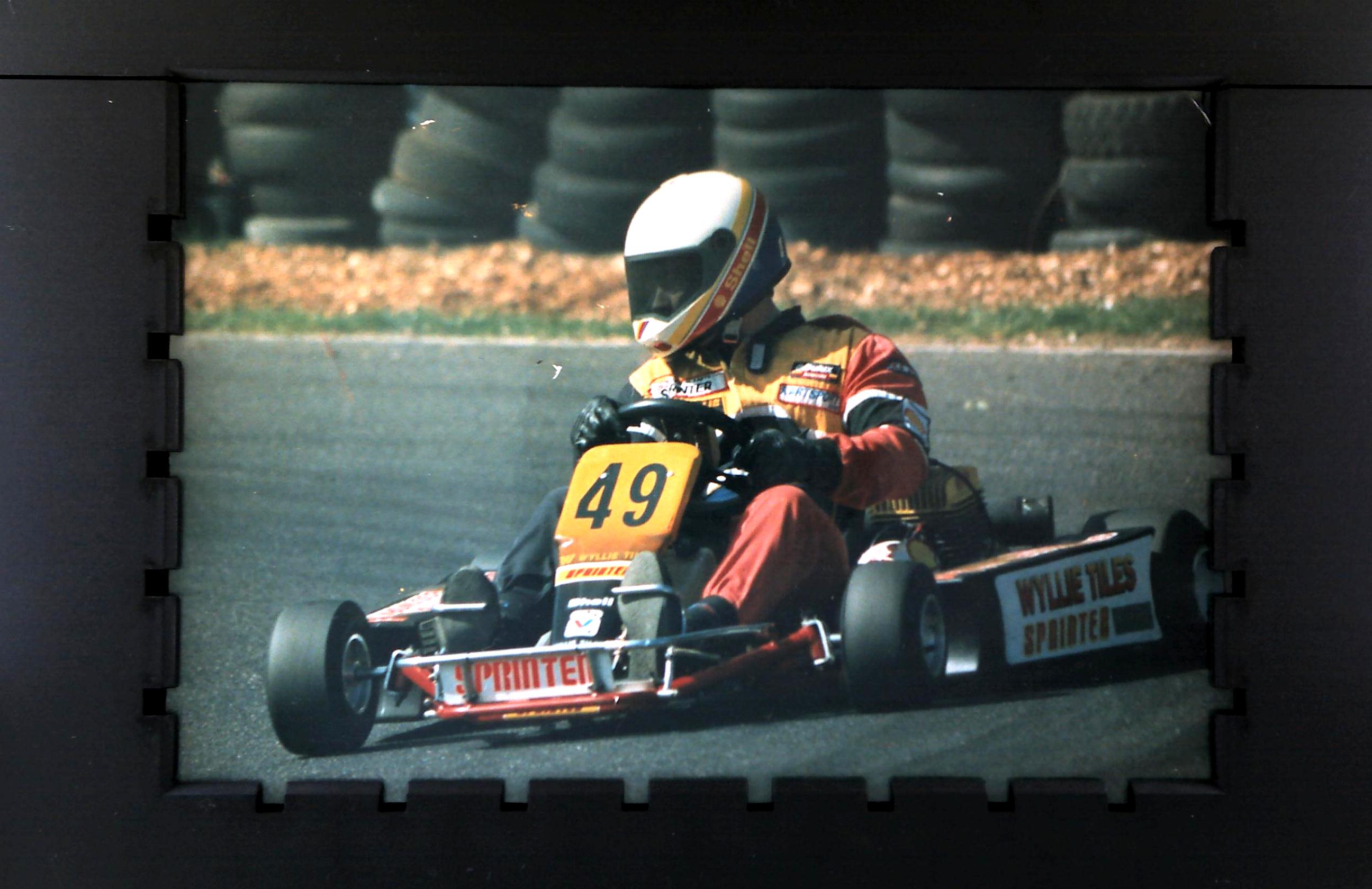 The early days — kart #49 on track