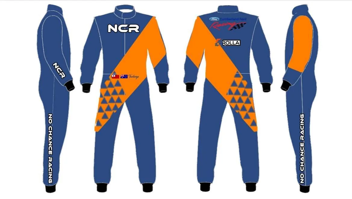 NCR No Chance Racing – race suit design render